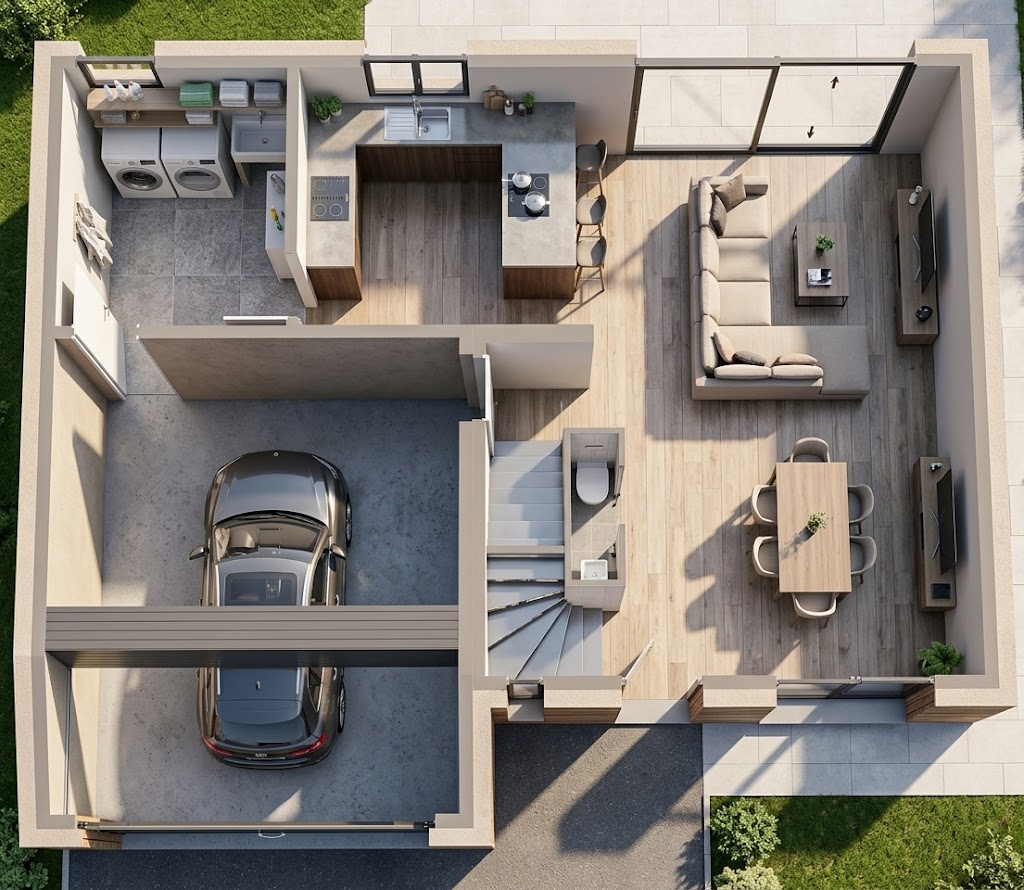 Maison 4 chambres - garage de 28m2 - orcet