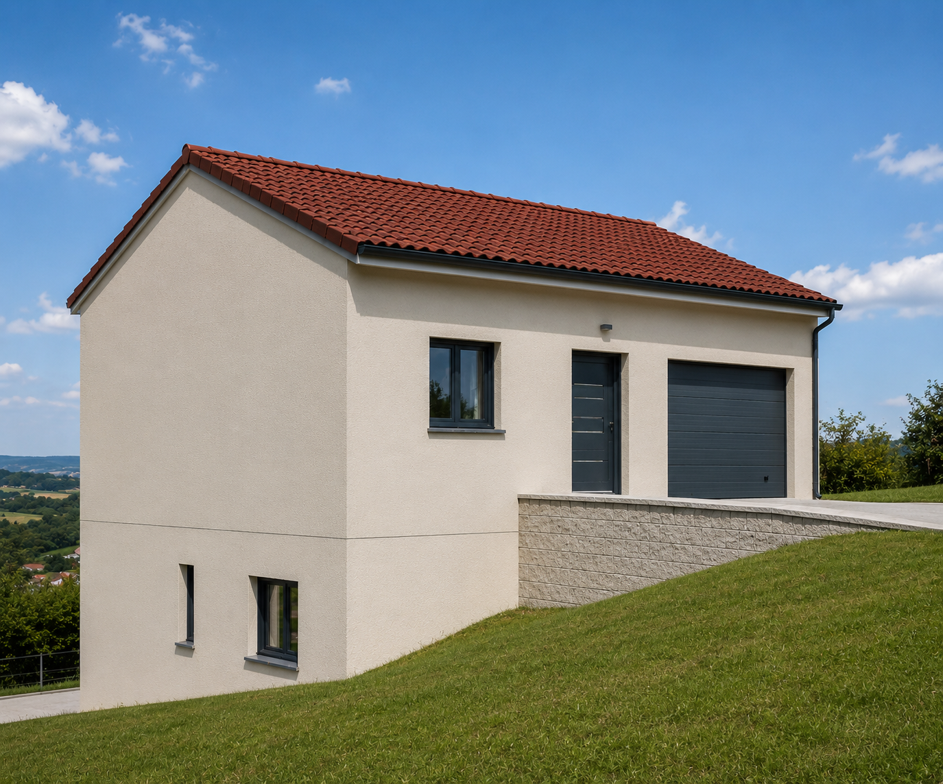 PROJET MAISON CONTEMPORAINE + TERRAIN LA ROCHE NOIRE (638