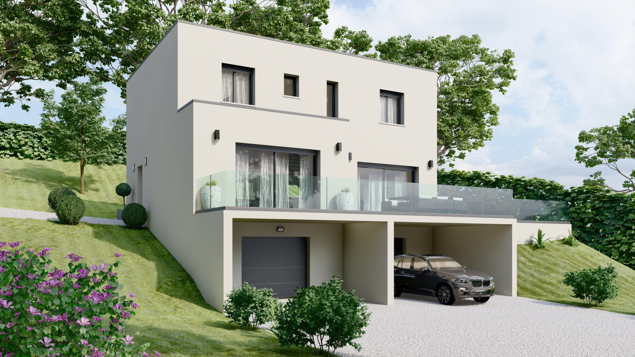 MAISON CONTEMPORAINE 142 m2 4 CHAMBRES SOUS-SOL COMPLET