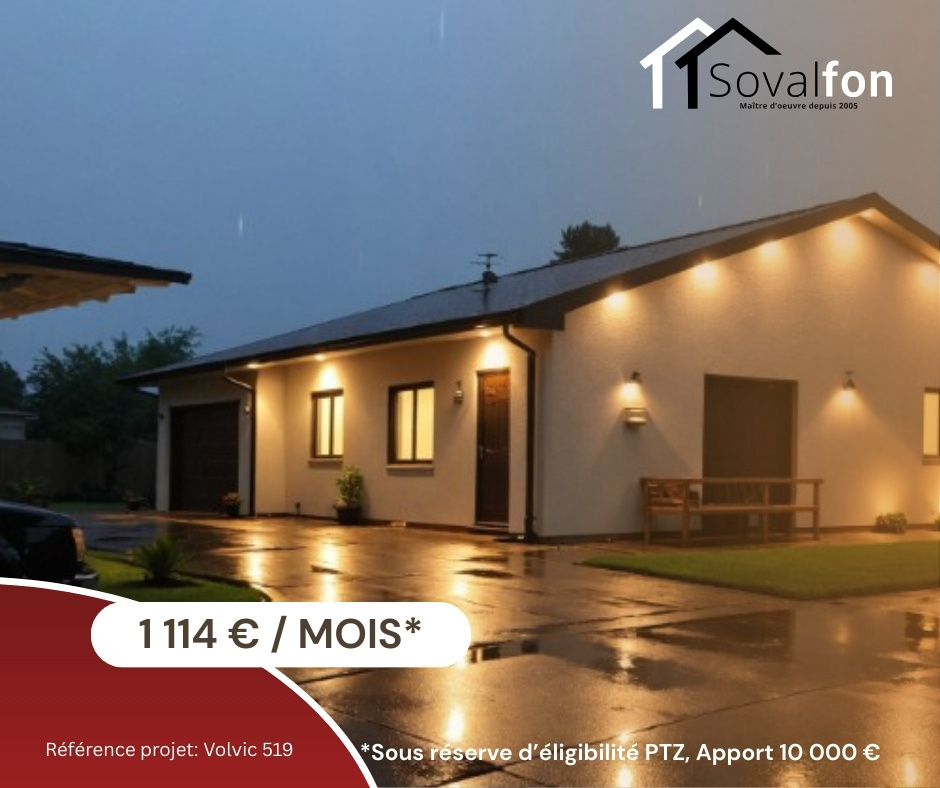 VOLVIC - Maison 78 m2 - 3 chambres, garage